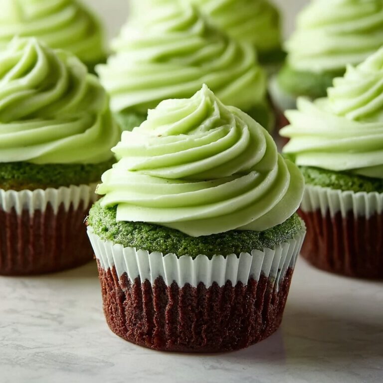 Irresistible Green Velvet Cupcakes with Creamy Cocoa Frosting Recipe