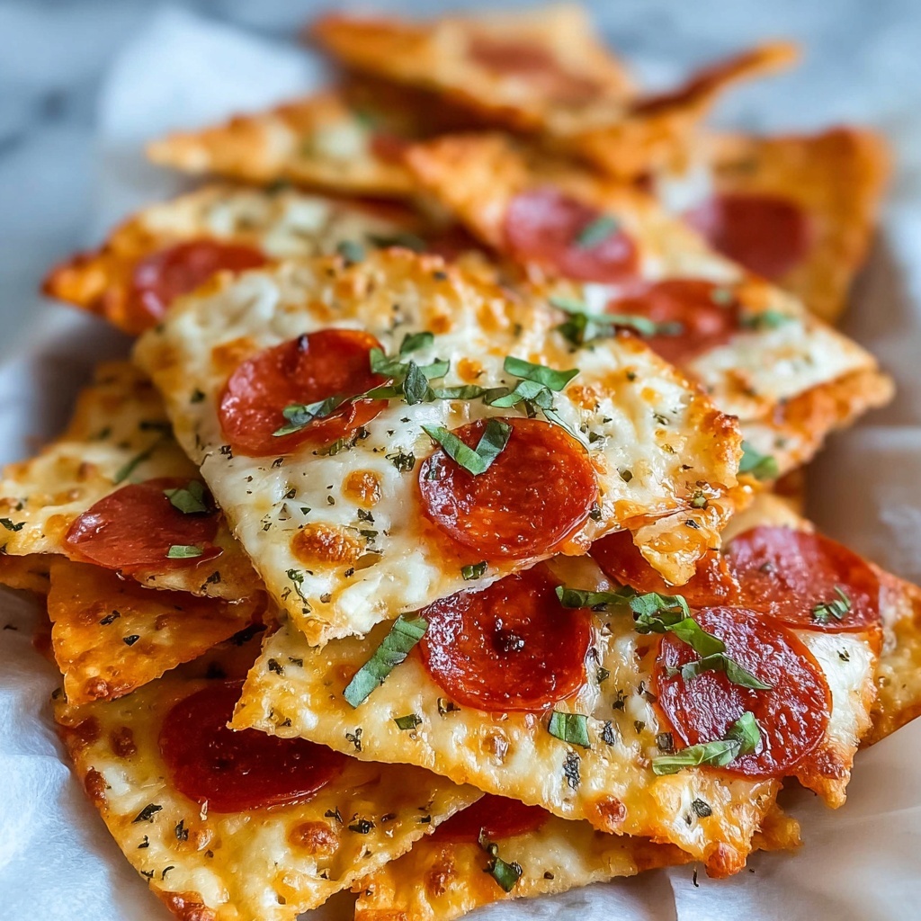 Two-Ingredient Pizza Chips Recipe - Recipe Image