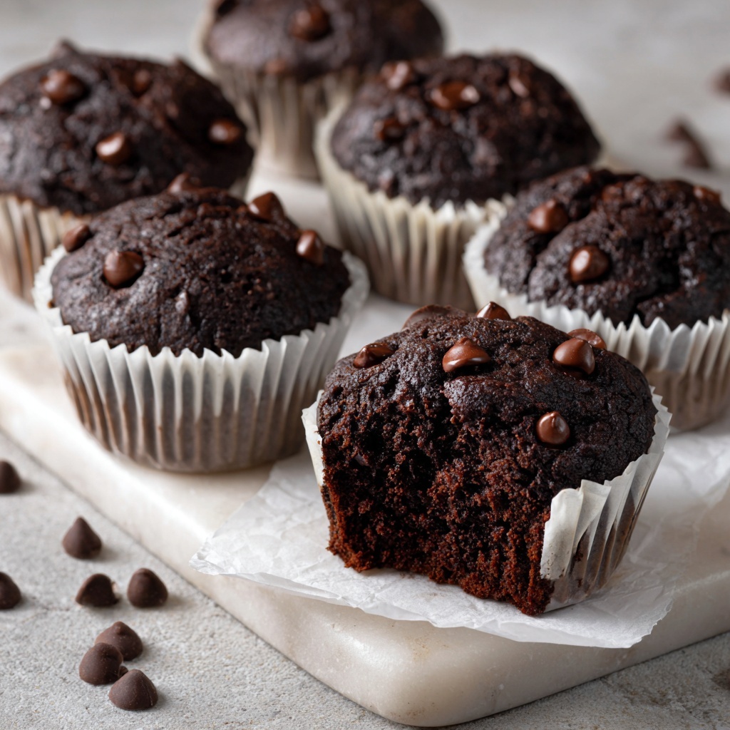 Double Chocolate Espresso Muffins Recipe - Recipe Image