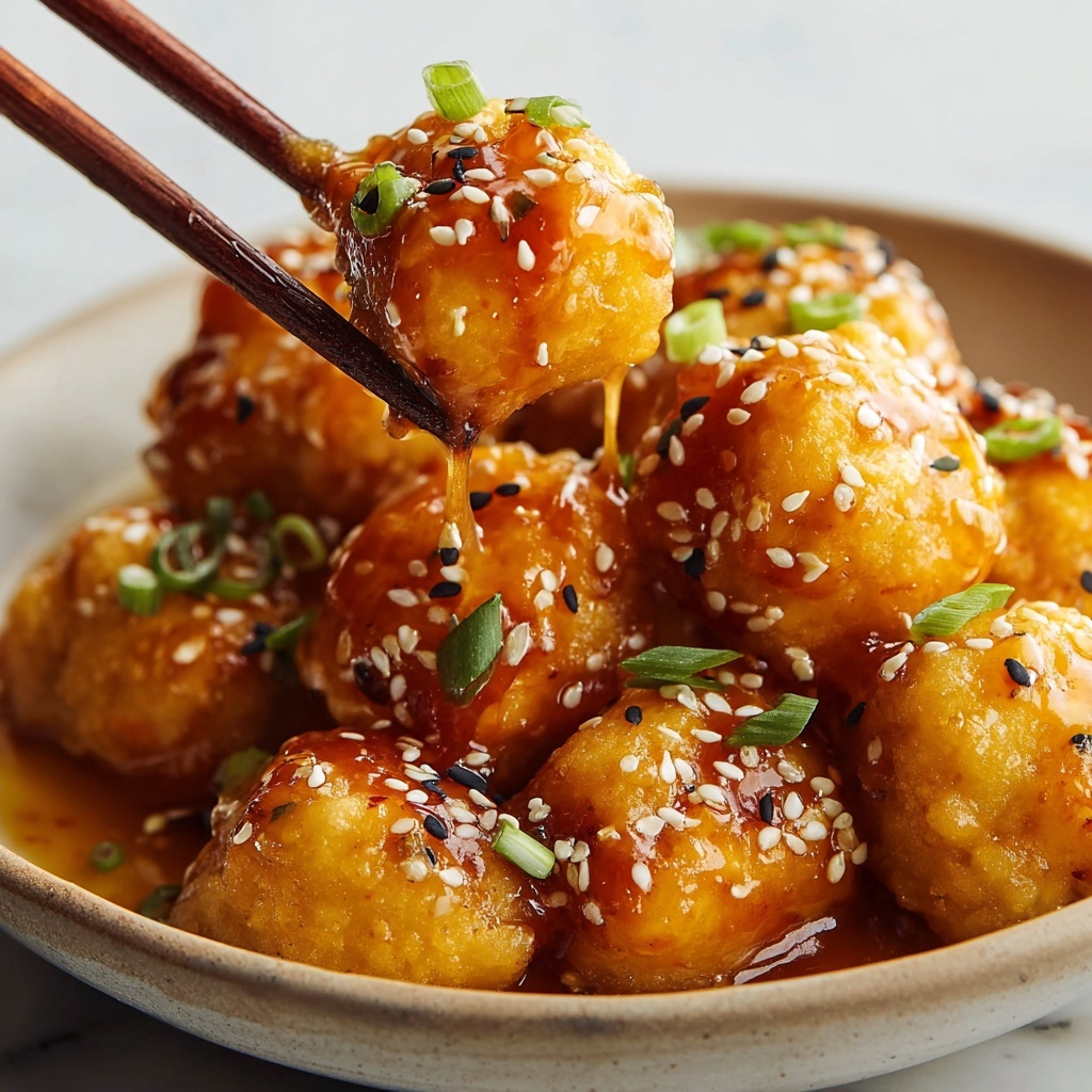 Crispy Chinese Honey Garlic Chicken Recipe - Recipe Image