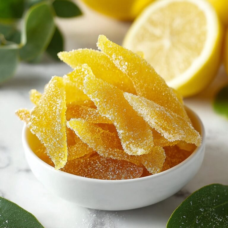 Candied Lemon Peel Recipe
