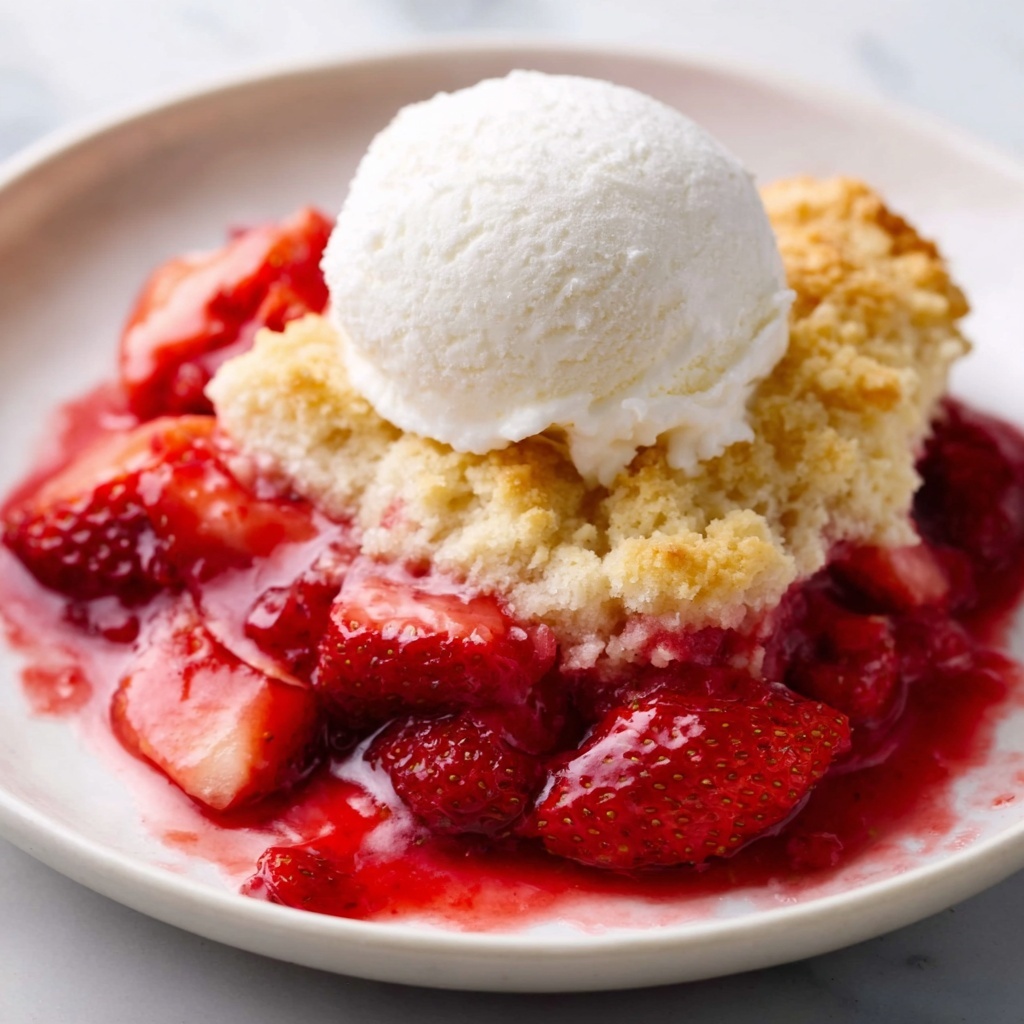 Strawberry Cobbler Recipe - Recipe Image