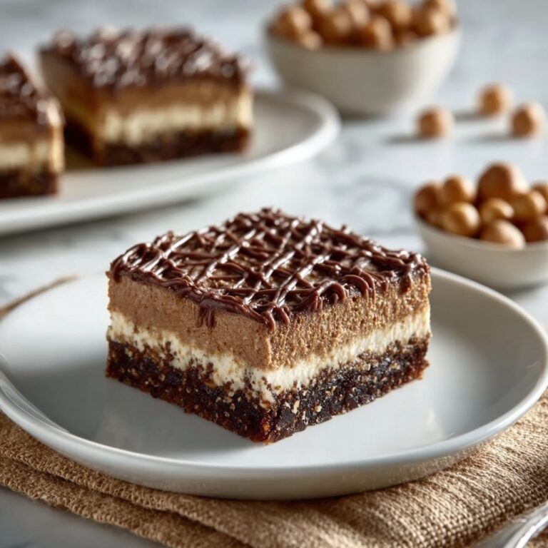 Hazelnut Mocha Layer Squares: A Decadent Delight Recipe