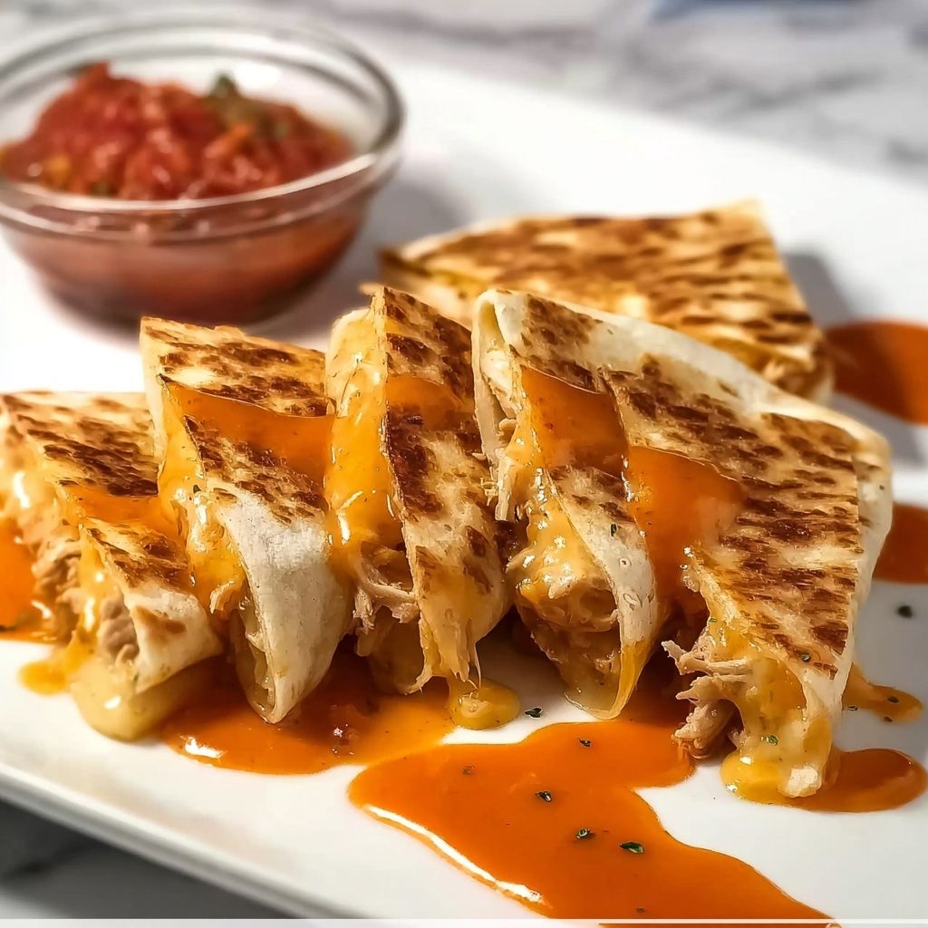 Hot Honey Chicken Quesadillas Recipe - Recipe Image