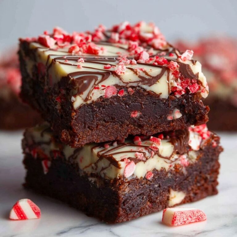 Christmas Peppermint Fudge Bars Recipe