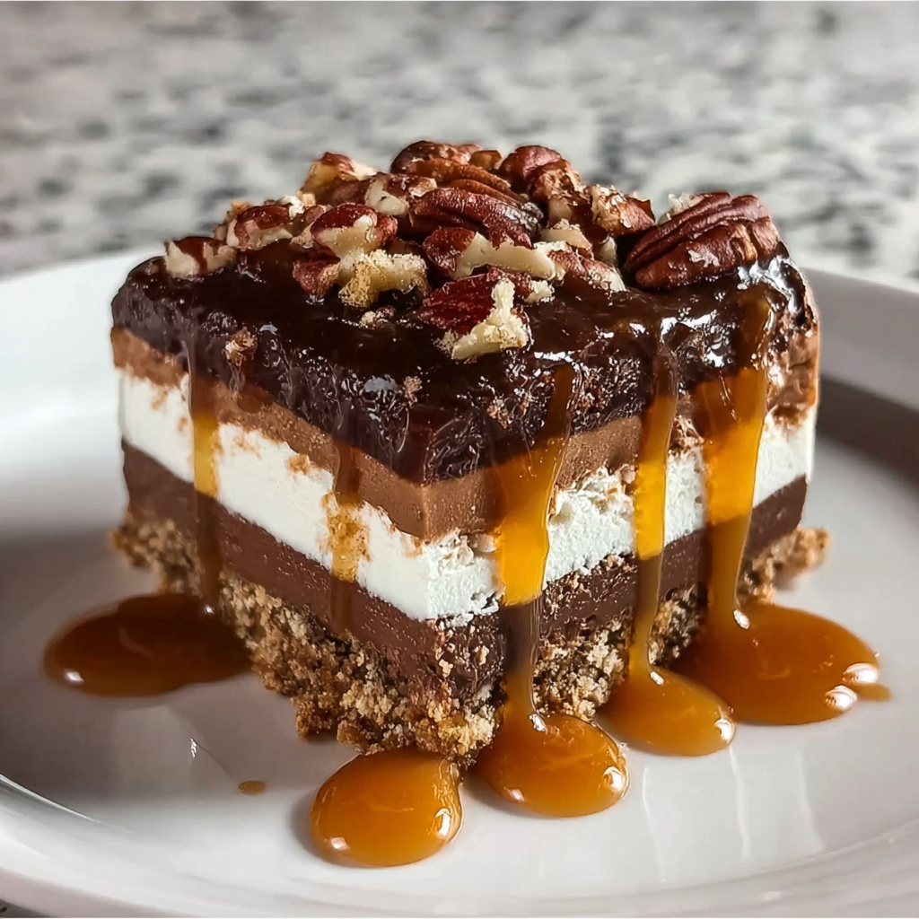 Turtle Lasagna Dessert Recipe - Recipe Image