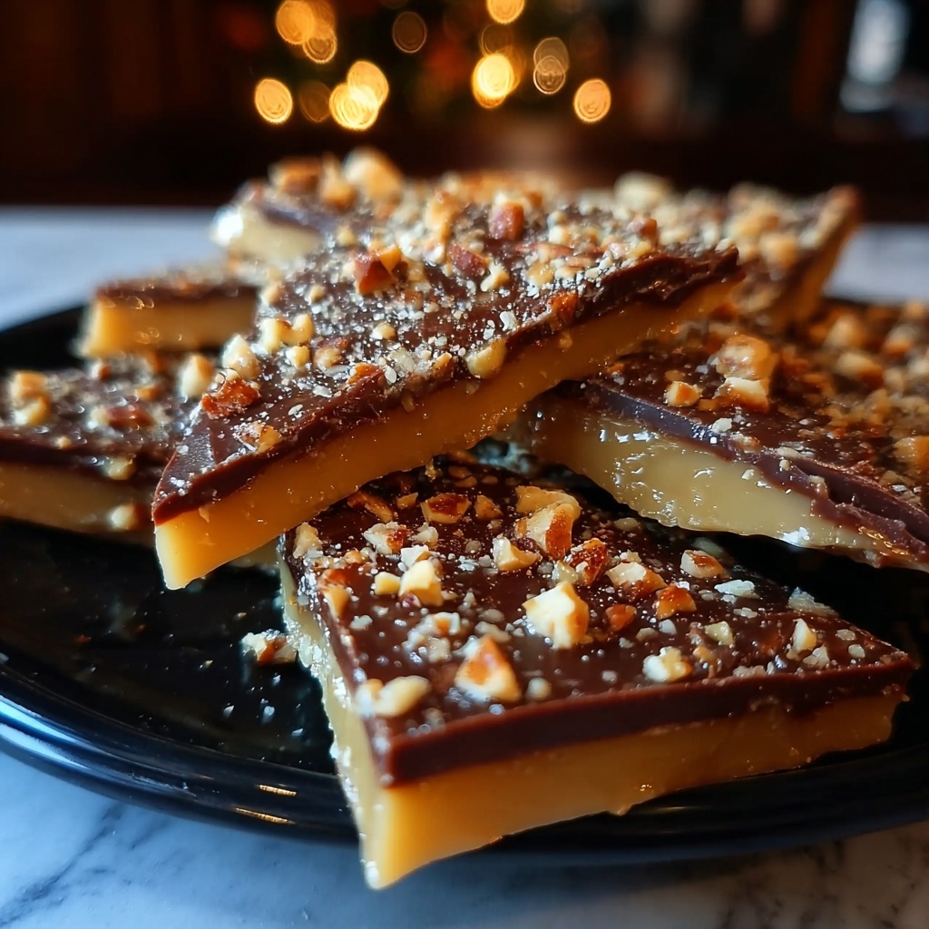 Homemade Toffee with Chocolate and Nuts Recipe - Recipe Image