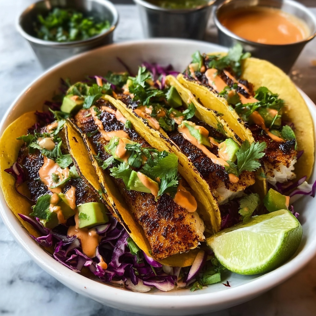 Fish Taco Bowls with Avocado, Cabbage, and Jalapeños Recipe - Recipe Image