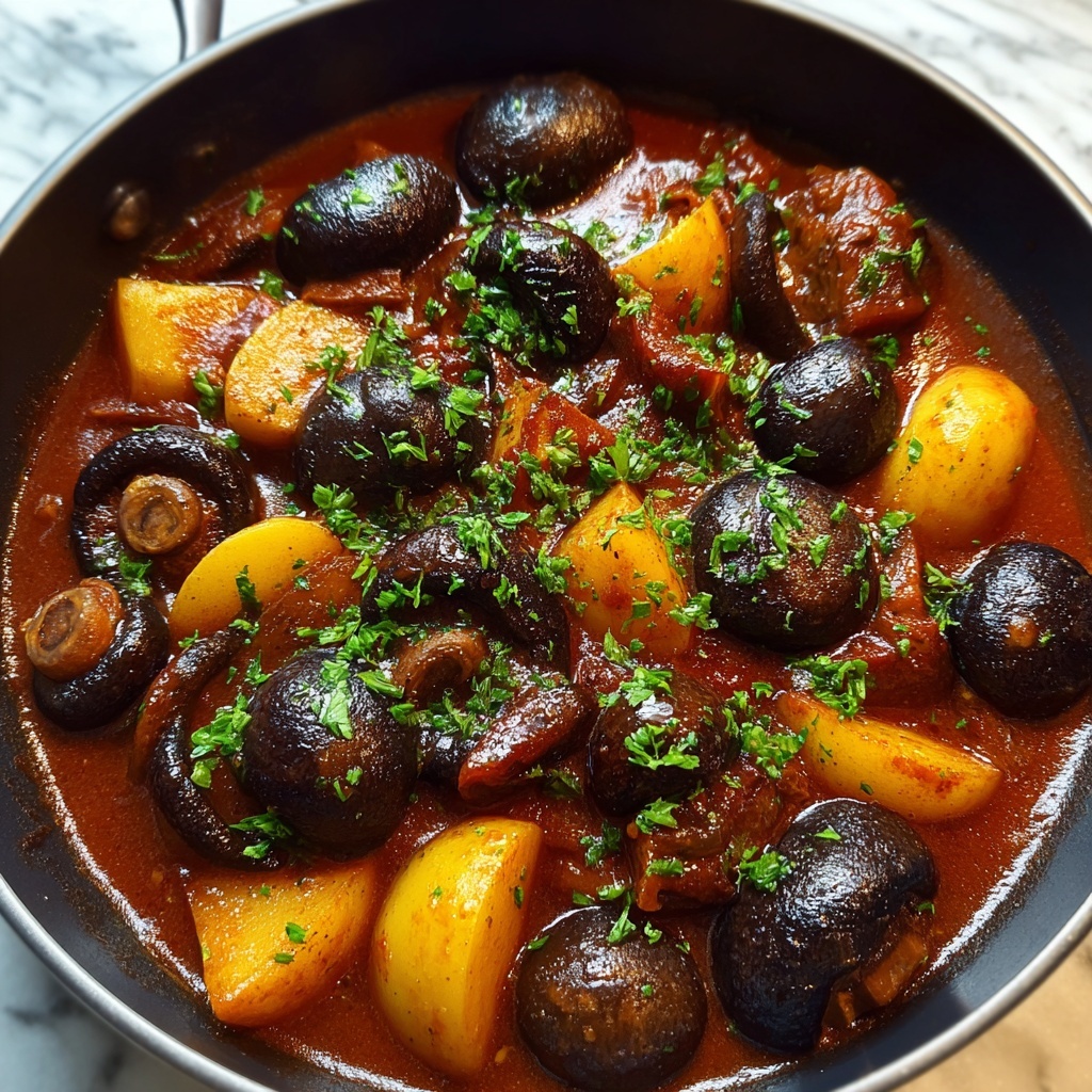 Vegan Mushroom Bourguignon: 7 Steps to Cozy Comfort Recipe - Recipe Image