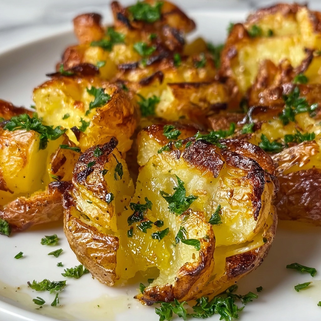 Crispy Smashed Potatoes: 5 Steps to Irresistible Crunch Recipe - Recipe Image