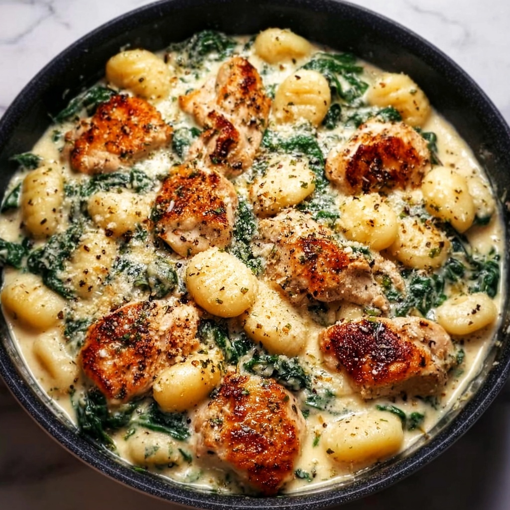 Creamy Lemon Garlic Chicken Gnocchi Recipe - Recipe Image
