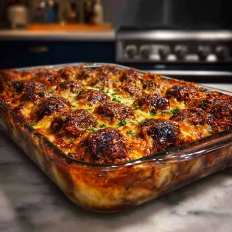 Dump and Bake Meatball Casserole Recipe