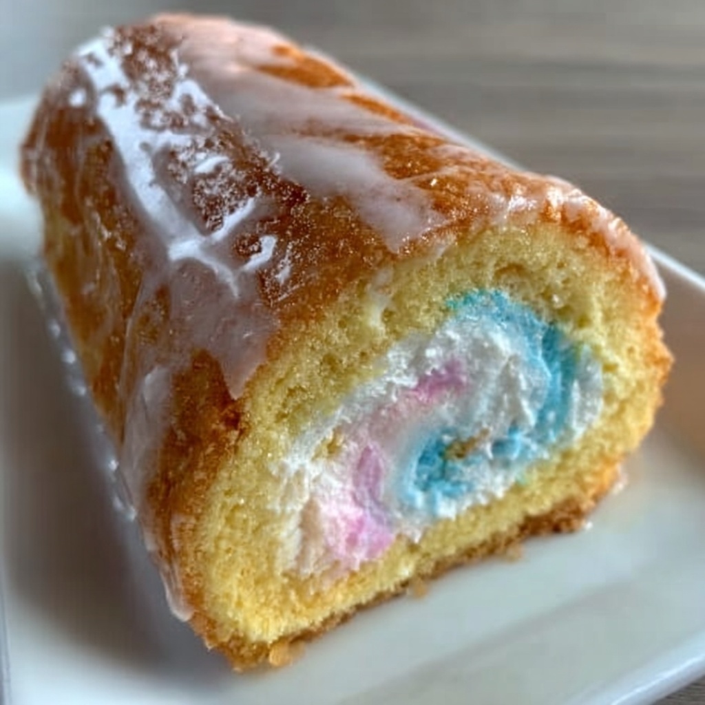 Japanese Cotton Candy Cake Roll Recipe - Recipe Image