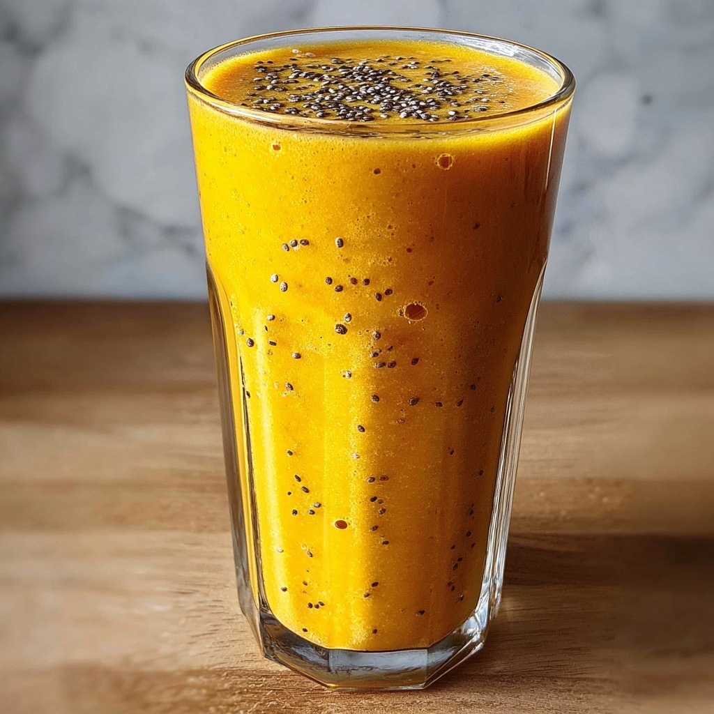 Delightful Golden Milk Smoothie: A Comforting 5-Minute Treat Recipe - Recipe Image