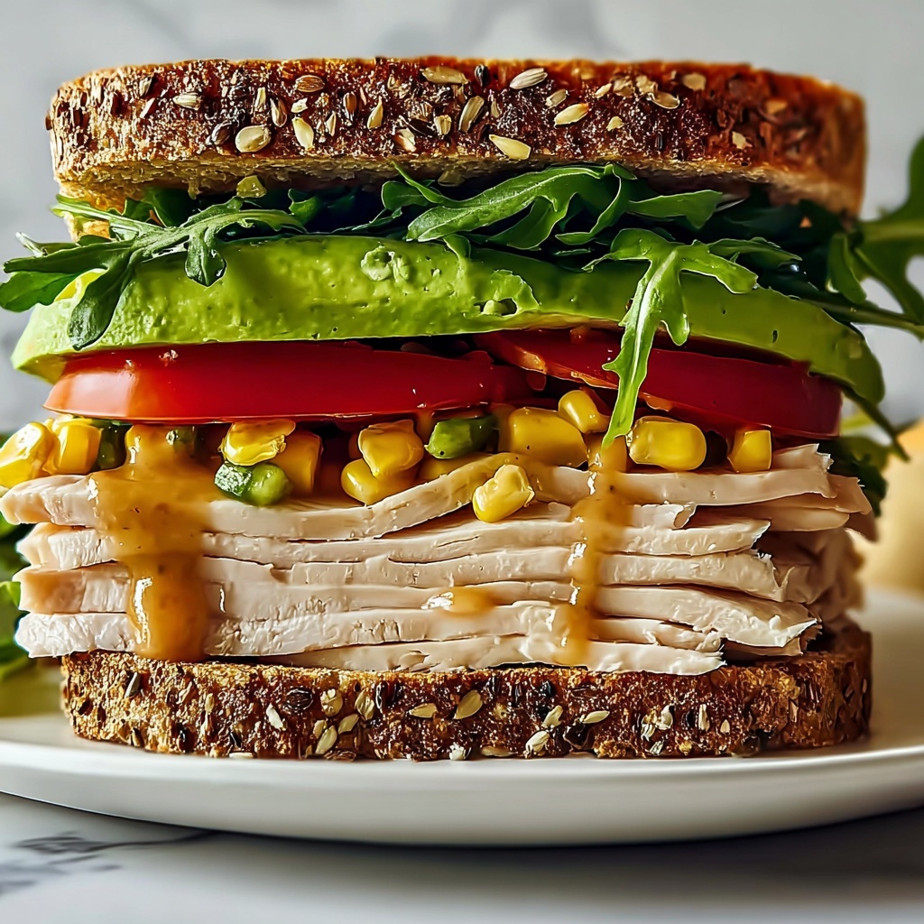 Honey Mustard Turkey Avocado Sandwich Recipe - Recipe Image