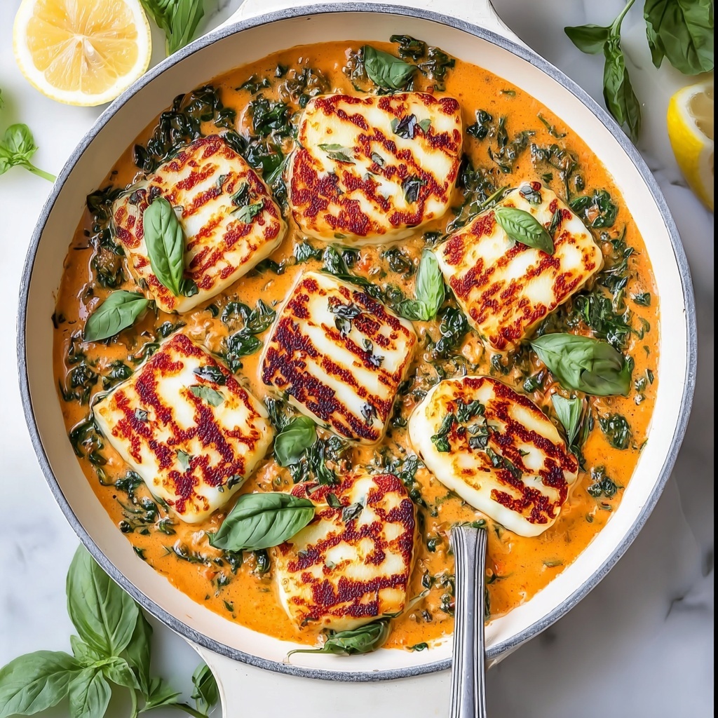 Marry Me Halloumi: A Creamy Mediterranean Delight Recipe - Recipe Image