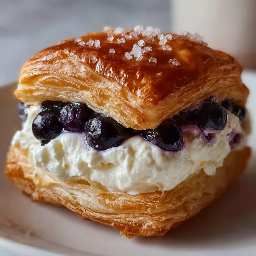 Heavenly Blueberry Cream Cheese Danish Recipe - Recipe Image
