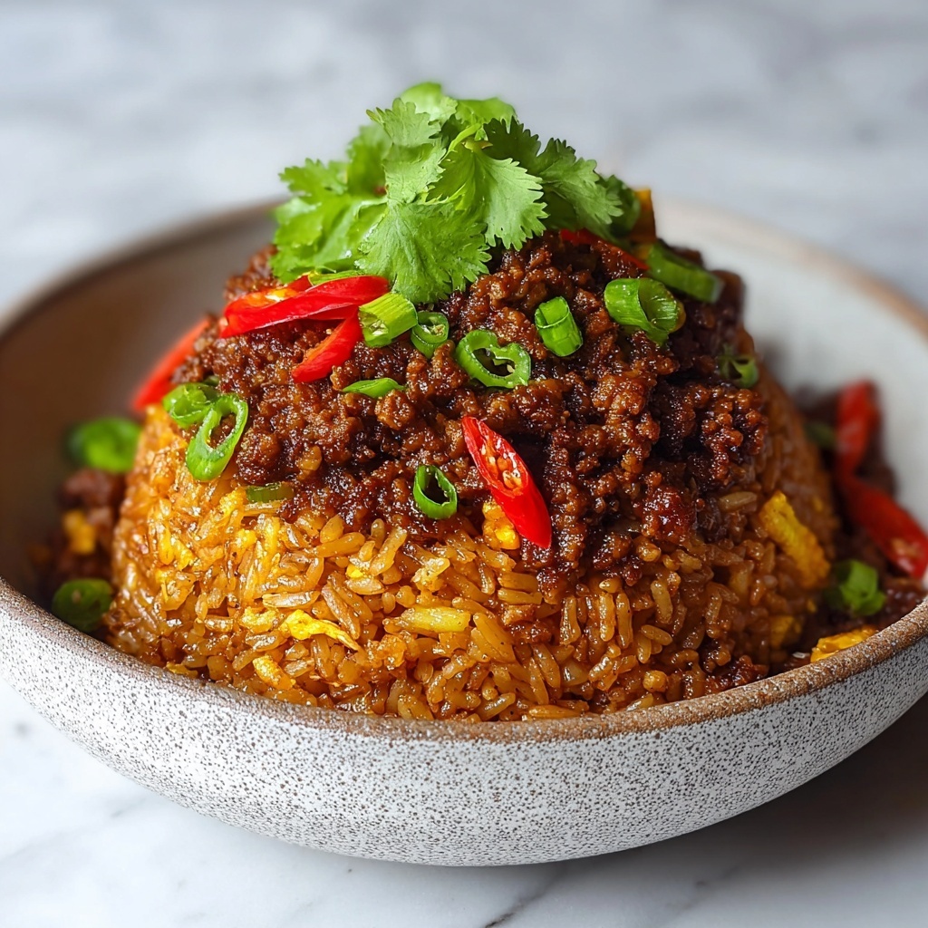 Crispy Chilli Beef Rice Recipe - Recipe Image
