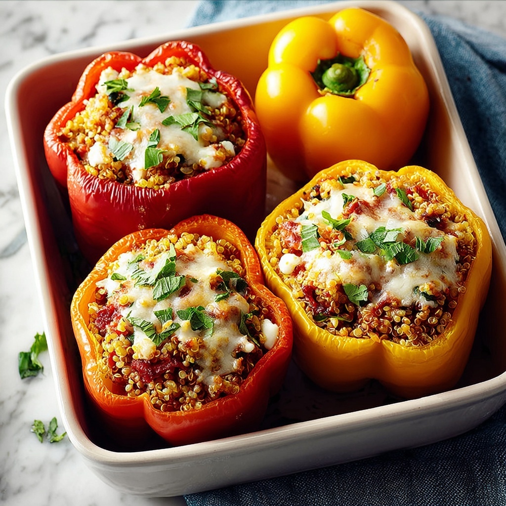 Stuffed Bell Peppers: Easy, Customizable & Full of Flavor Recipe - Recipe Image