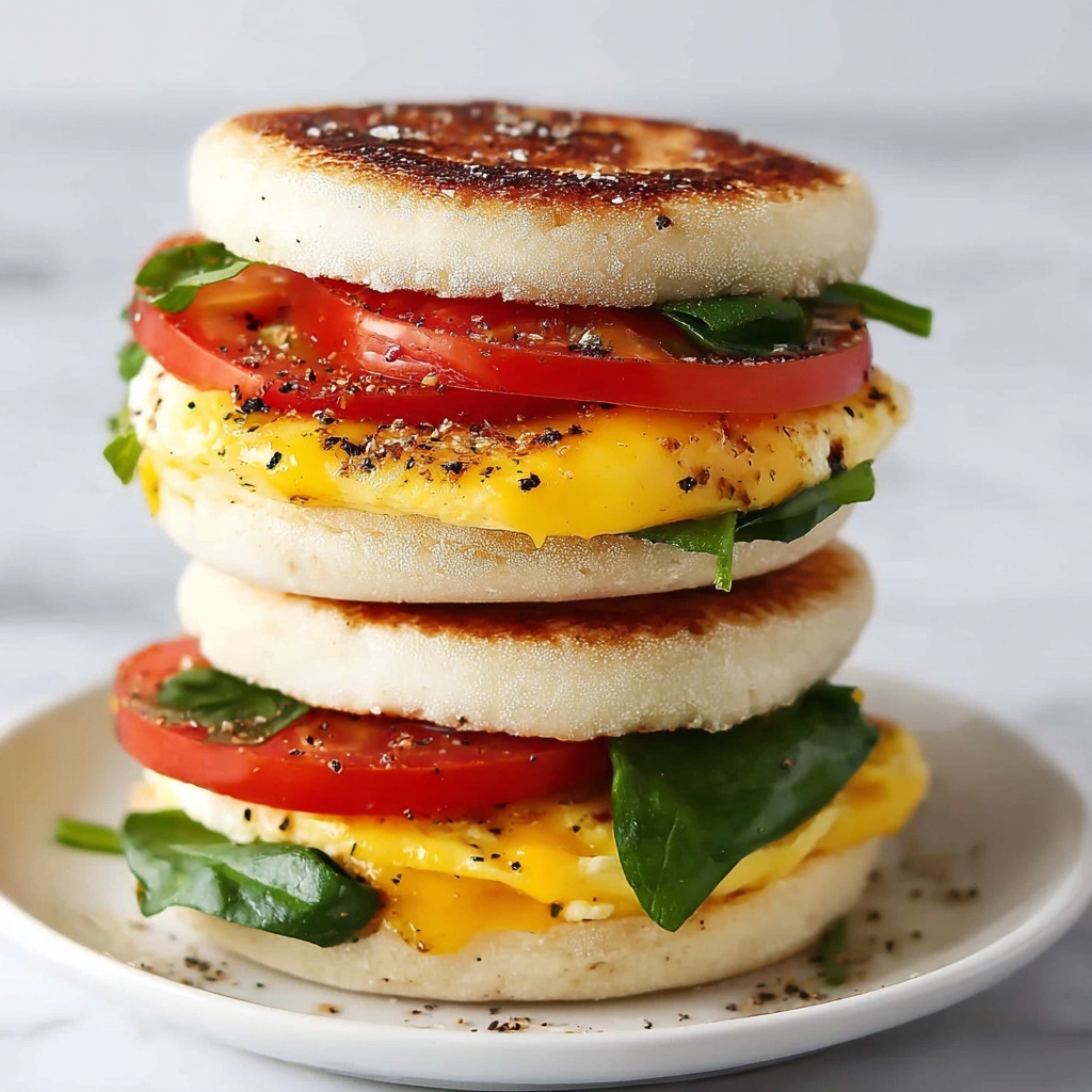 Savory Healthy Breakfast Sandwich for Easy Morning Fuel Recipe - Recipe Image