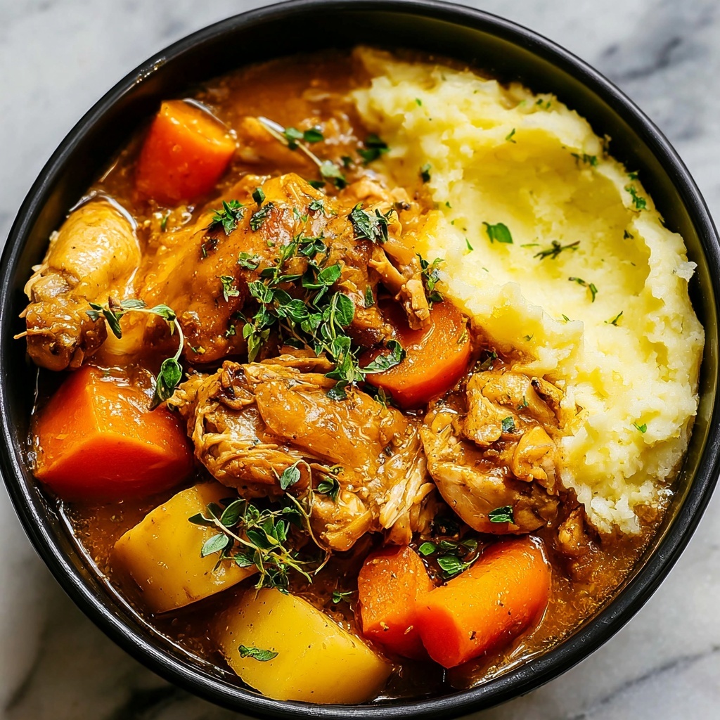 Savory Crockpot Chicken Thigh Pot Roast for Cozy Nights Recipe - Recipe Image