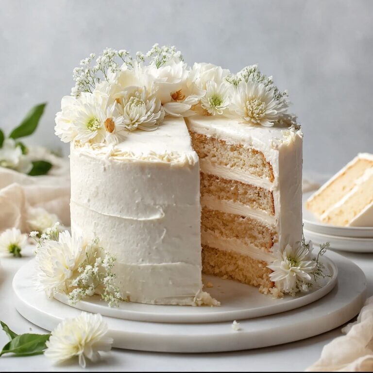 Deliciously Moist White Wedding Cake Recipe
