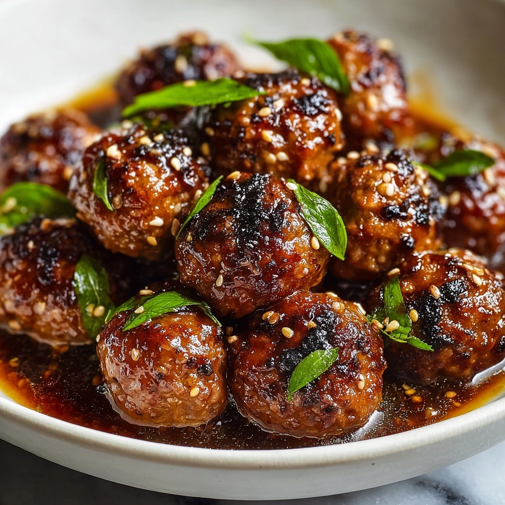 Honey Garlic Turkey Meatballs Recipe - Recipe Image