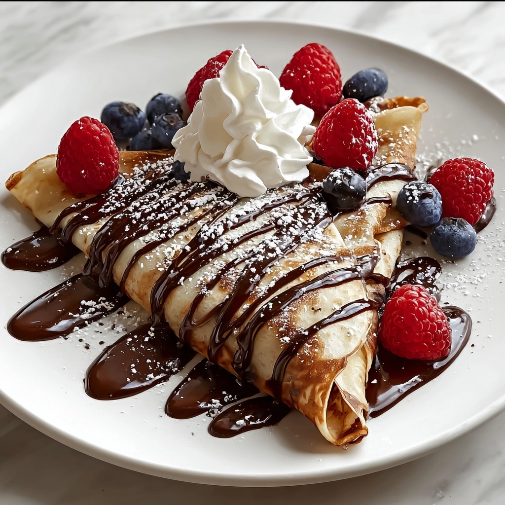Easy Chocolate Crepes Recipe - Recipe Image
