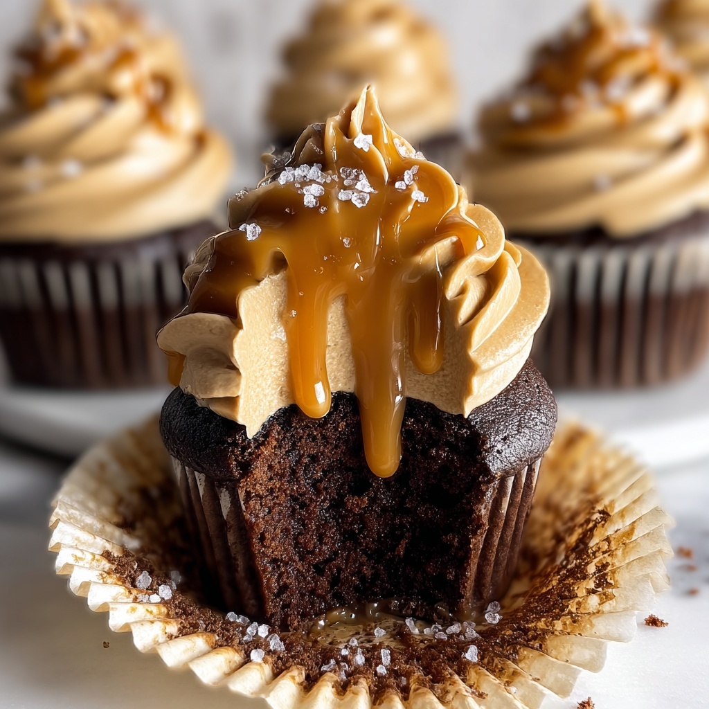 Salted Caramel Lava Cupcakes Recipe - Recipe Image