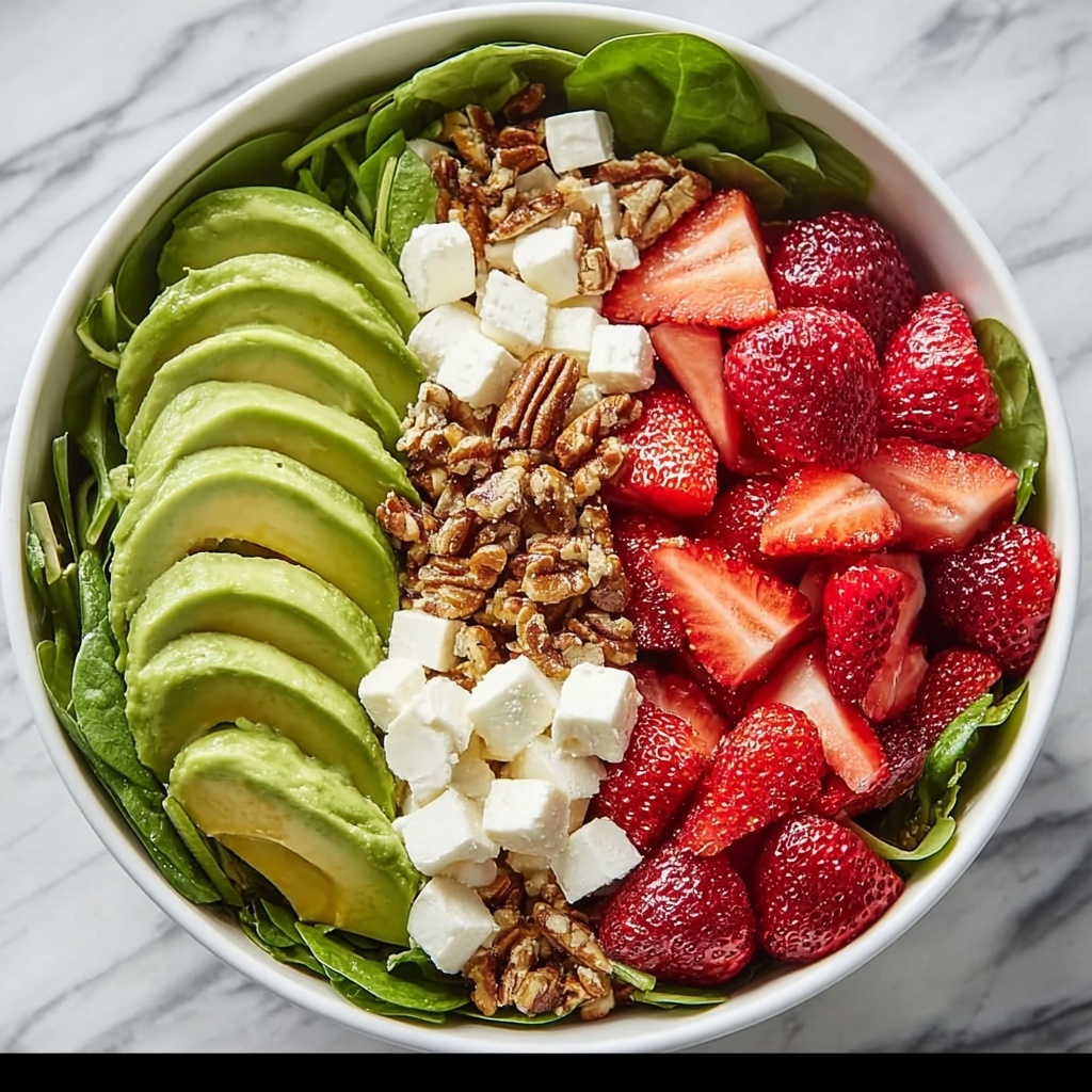 Strawberry Crunch Salad with Zesty Champagne Vinaigrette Recipe - Recipe Image