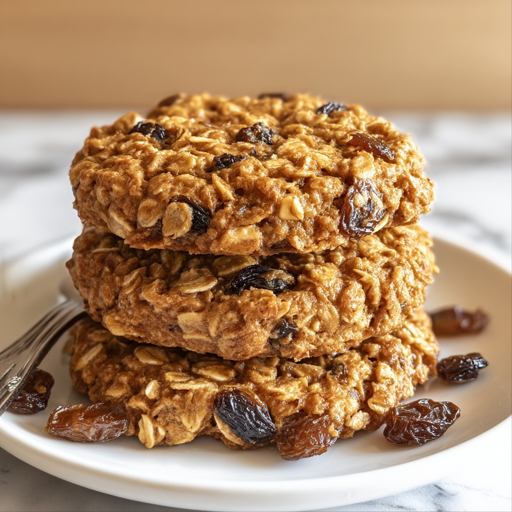 Vegan Oatmeal Raisin Cookies Recipe - Recipe Image
