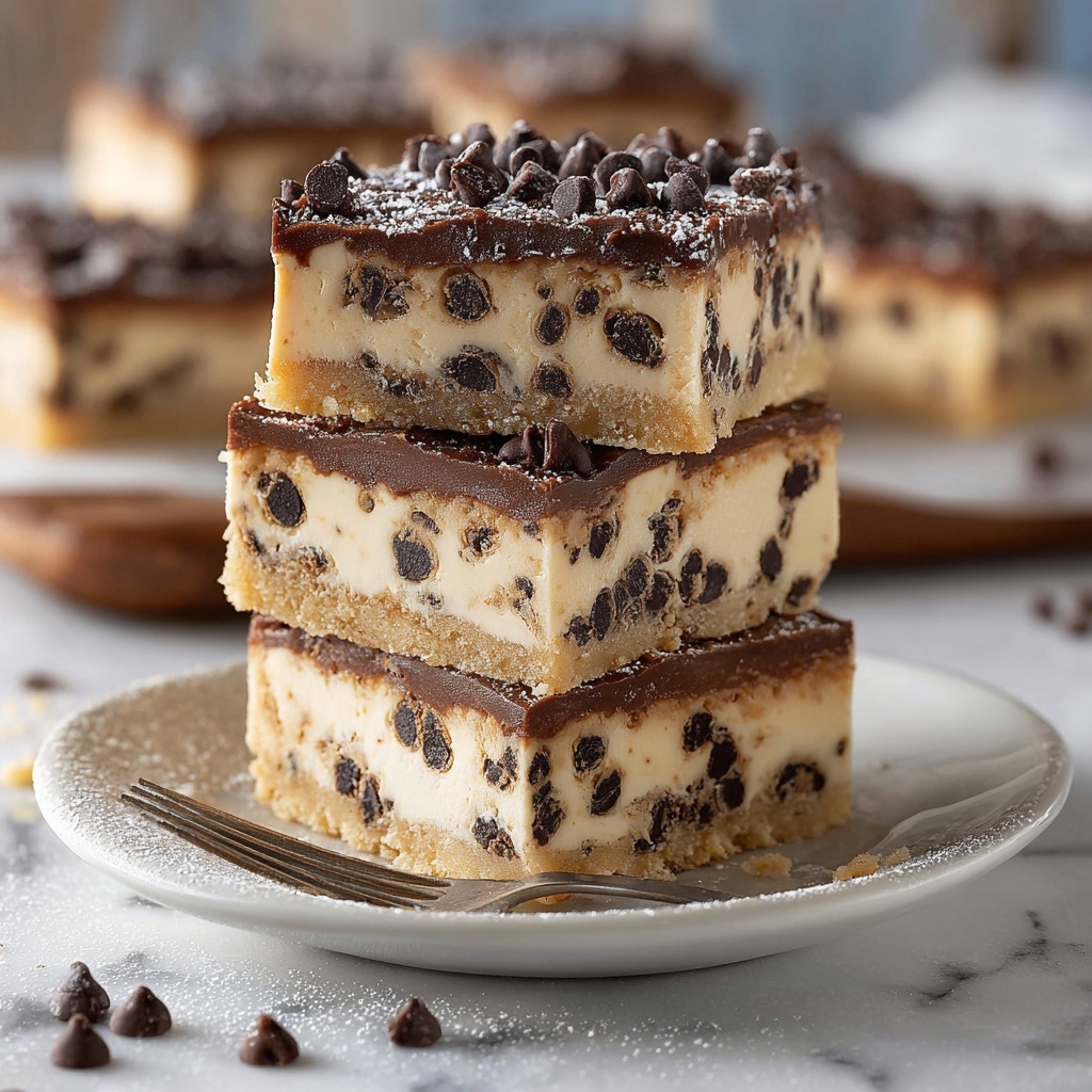 No Bake Cookie Dough Bars: Easy Recipe & Delicious Dessert Recipe - Recipe Image