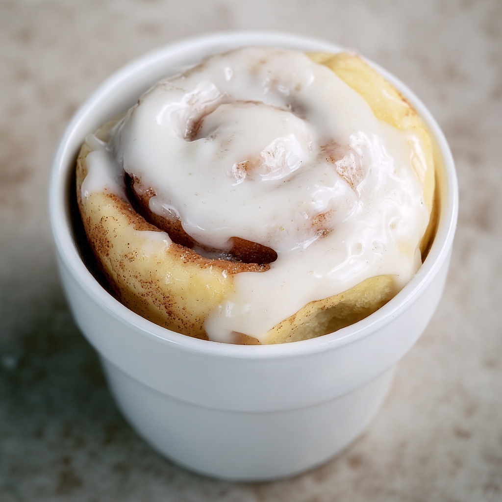 Microwave Cinnamon Roll in a Mug Recipe - Recipe Image