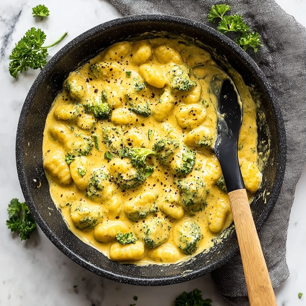 Creamy Lemon Pesto Gnocchi with Broccoli Recipe - Recipe Image