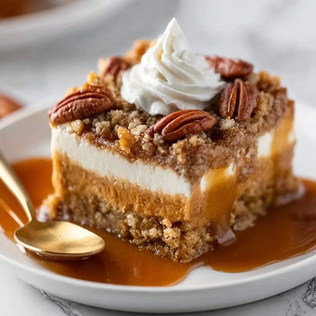 Caramel Pumpkin Cobbler with Pecans Recipe - Recipe Image
