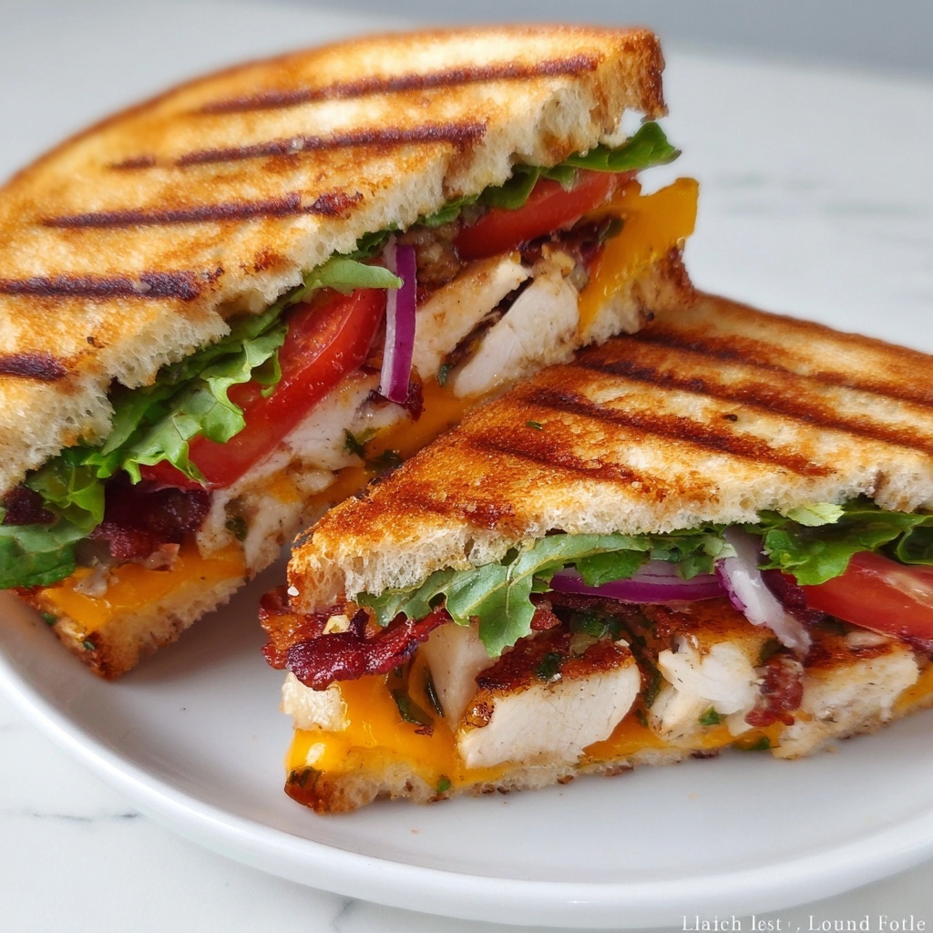BBQ Chicken Panini Recipe - Recipe Image