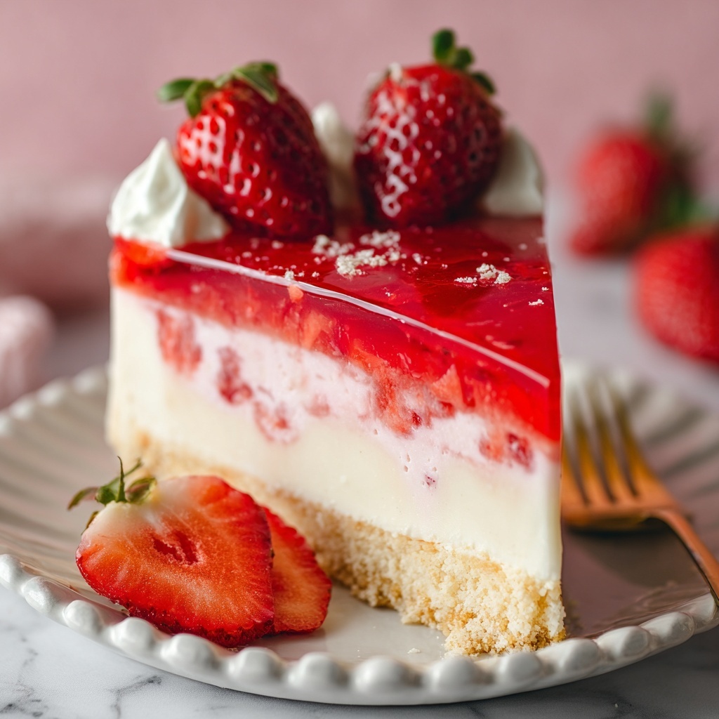 Strawberry Japanese Cheesecake Recipe - Recipe Image