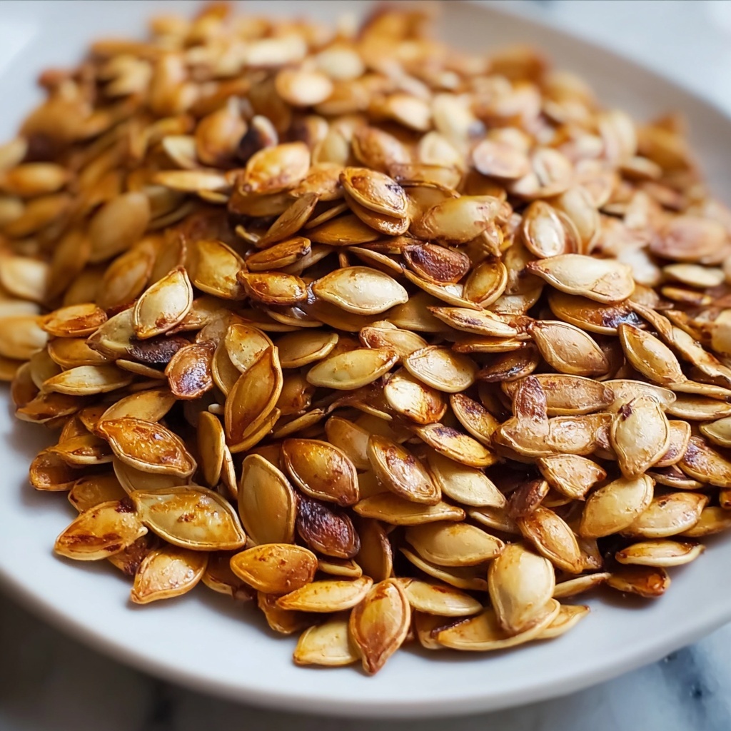 Sweet and Salty Roasted Pumpkin Seeds Recipe - Recipe Image