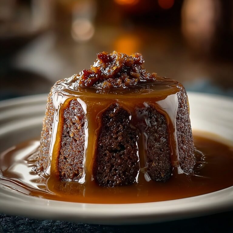 Sticky Toffee Pudding with Toffee Sauce Recipe