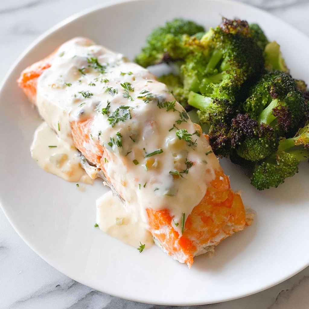 Crab and Shrimp Stuffed Salmon with Lemon Butter Sauce Recipe - Recipe Image