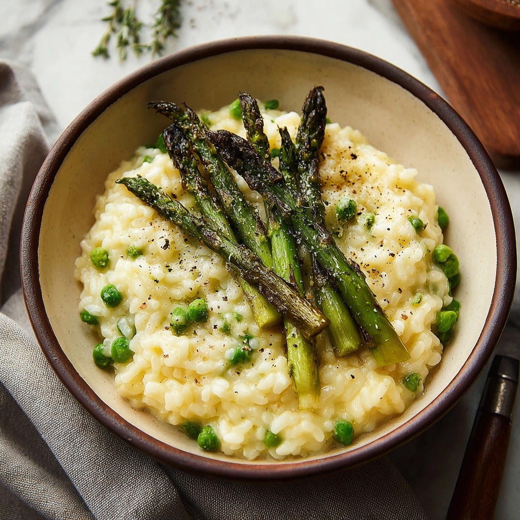 Easy Spring Asparagus Risotto Recipe - Recipe Image