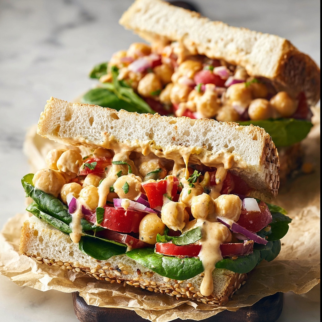 Chickpea Salad Sandwich Recipe - Recipe Image