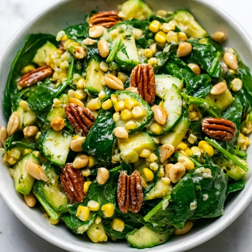 Grilled Zucchini Salad with Cannellini Beans, Basil, Pecans, and Lemon Dressing Recipe - Recipe Image