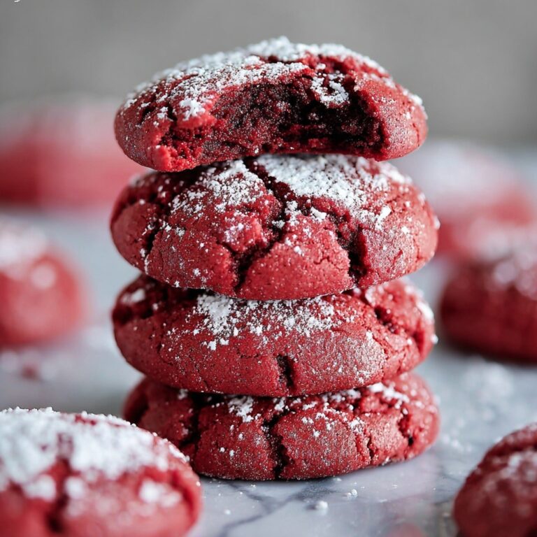 Red Velvet Crinkle Cookies Recipe