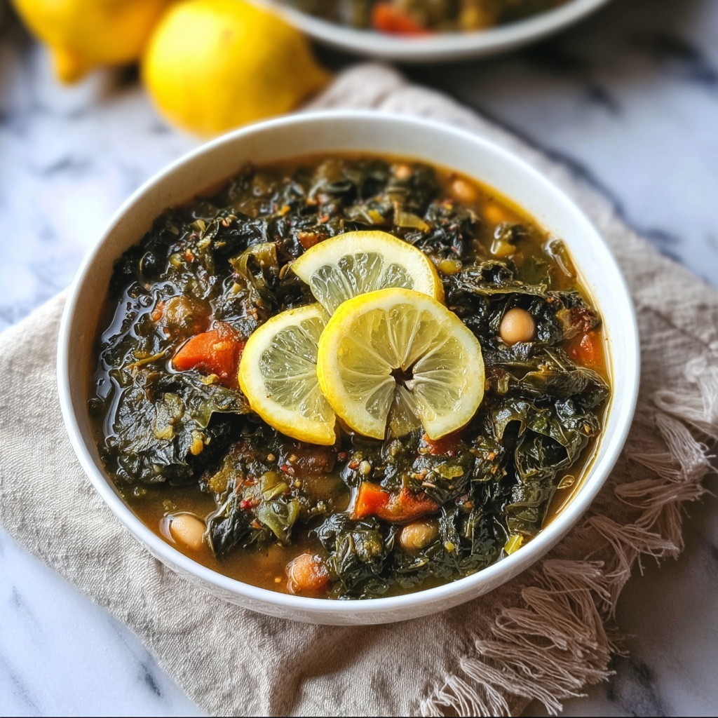 Lebanese Spinach Stew Recipe - Recipe Image