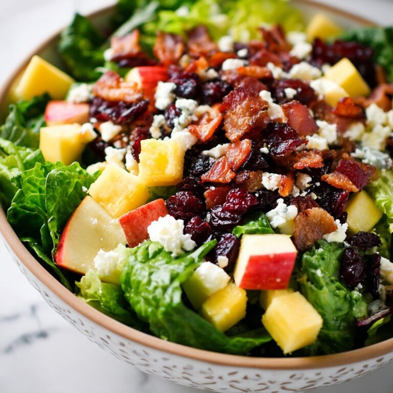 Autumn Chopped Salad with Apples, Cranberries, Pecans, and Feta Recipe