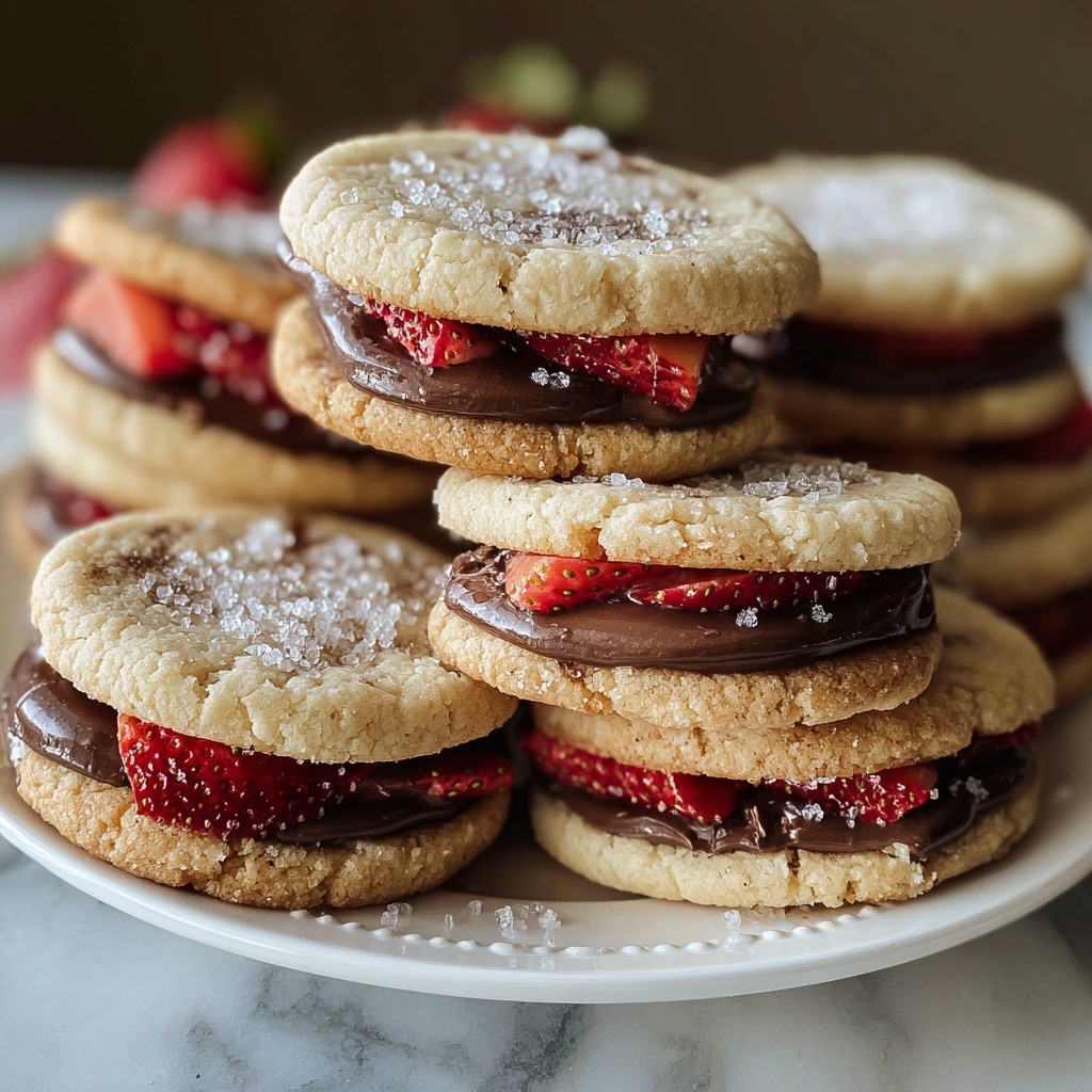 Chocolate-Stuffed Strawberry Sugar Cookies Recipe - Recipe Image