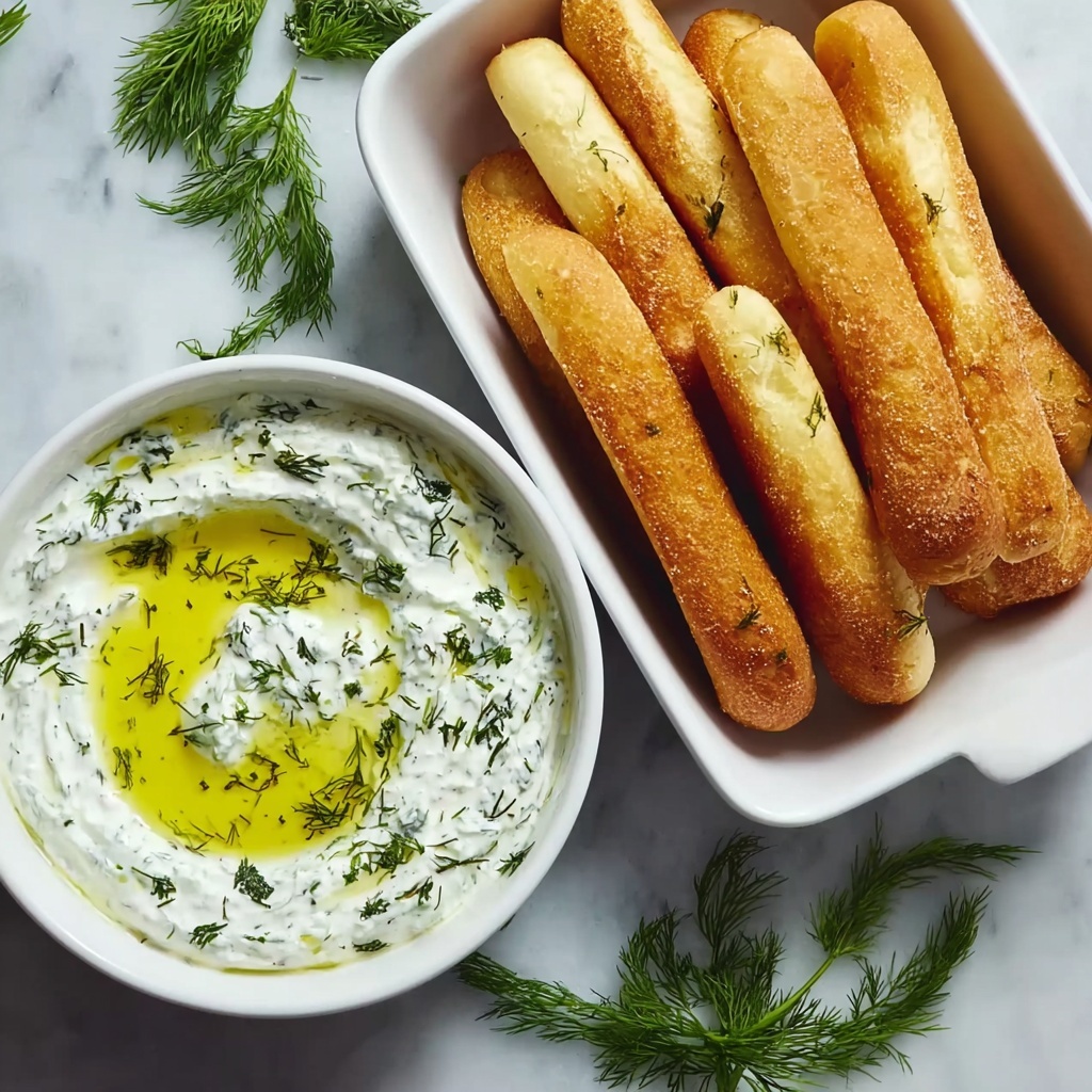 Pita Fries with Tzatziki Recipe - Recipe Image