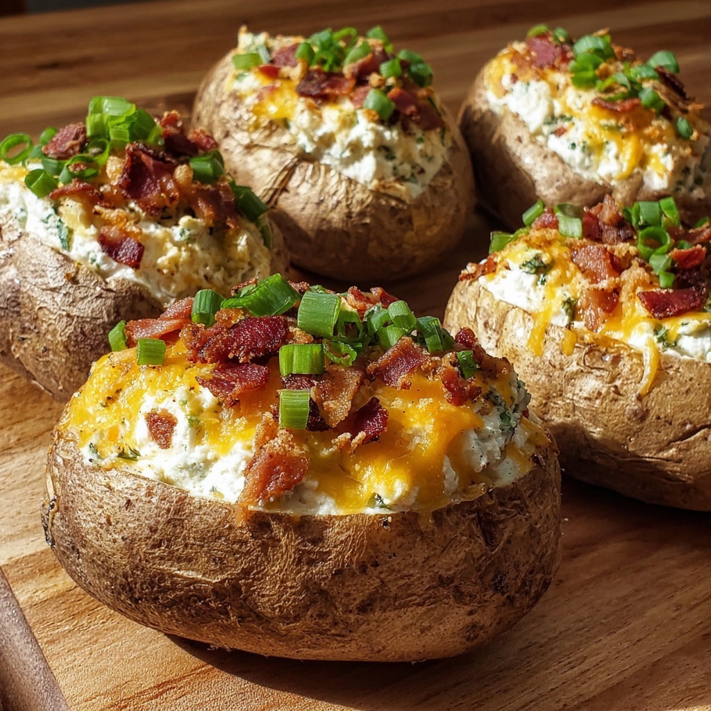 Jalapeno Popper Twice Baked Potatoes Recipe - Recipe Image