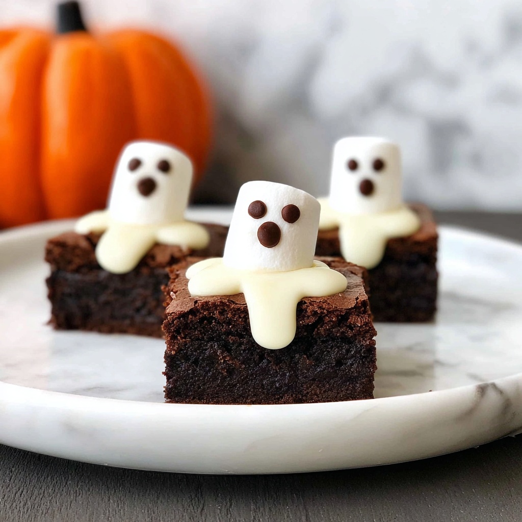Ghost Brownies Recipe - Recipe Image